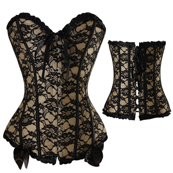 Sexy Corsets And Bustiers Lace Up Boned Overbust Costume Steampunk Waist Corset Dress Body Trainer Shapewear Top Plus Size | Vimost Shop.