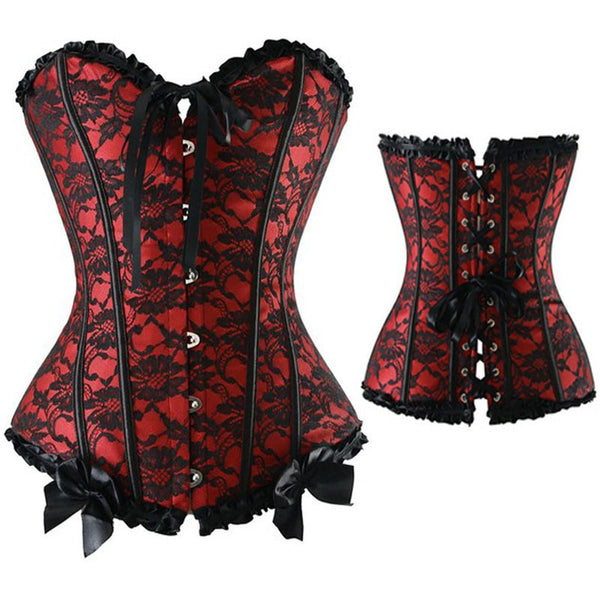 Sexy Corsets And Bustiers Lace Up Boned Overbust Costume Steampunk Waist Corset Dress Body Trainer Shapewear Top Plus Size | Vimost Shop.