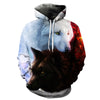 Wolf hoodies Men's hoodie autumn Winter hip hop hoody Tops Casual Brand 3D wolf head Hoodie Sweatshirt S-6XL | Vimost Shop.