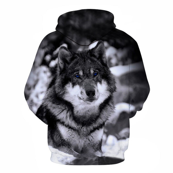 Wolf hoodies Men's hoodie autumn Winter hip hop hoody Tops Casual Brand 3D wolf head Hoodie Sweatshirt S-6XL | Vimost Shop.