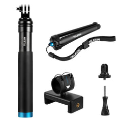 6 in 1 Extendable Aluminum Alloy Selfie Stick + Detachable Tripod Mount Phone Holder for GoPro SJCAM Xiaomi Yi Cameras | Vimost Shop.