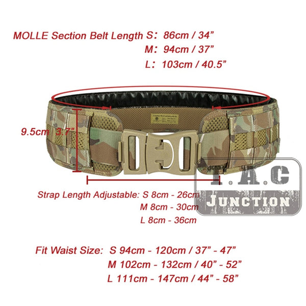 Emerson Tactical MOLLE Load Bearing Outer Belt Airsoft Military Hunting Velocity Systems Operator Utility OUB Belt | Vimost Shop.