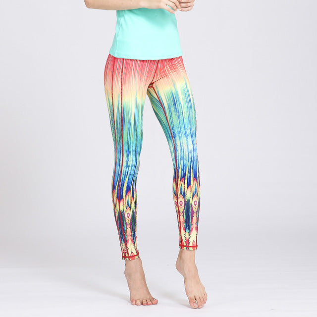 Fast Dry Women Yoga Pants Workout Print Gym Leggings | Vimost Shop.