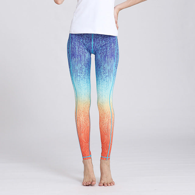 Fast Dry Women Yoga Pants Workout Print Gym Leggings | Vimost Shop.