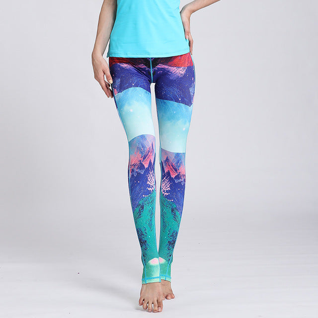 Fast Dry Women Yoga Pants Workout Print Gym Leggings | Vimost Shop.