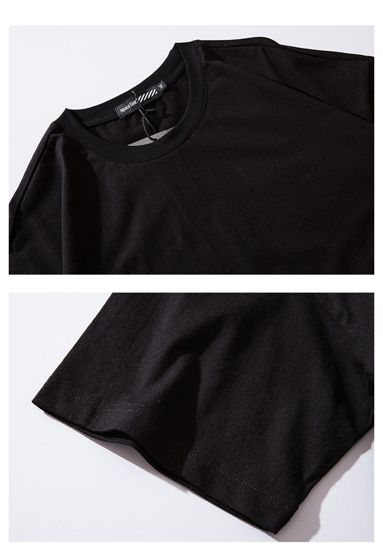 Men Harajuku Tops & Tees Casual T Shirt Streetwear Fashion Hit Color Tshirt Print Hip Hop Cotton Short Letter | Vimost Shop.