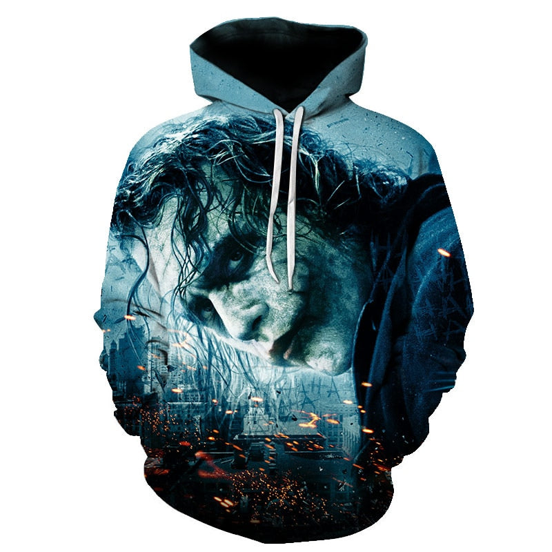 joker 3D Print Sweatshirt Hoodies Men and women Hip Hop Funny Autumn Streetwear Hoodies Sweatshirt For Couples Clothes | Vimost Shop.