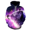 Fashion Galaxy Space 3D Hoodie bright wolf Print Hoodies Sweatshirts Men Women Unisex Hooded Pullovers Animal 3D Tops | Vimost Shop.