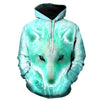 Fashion Galaxy Space 3D Hoodie bright wolf Print Hoodies Sweatshirts Men Women Unisex Hooded Pullovers Animal 3D Tops | Vimost Shop.