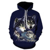 Fashion Galaxy Space 3D Hoodie bright wolf Print Hoodies Sweatshirts Men Women Unisex Hooded Pullovers Animal 3D Tops | Vimost Shop.