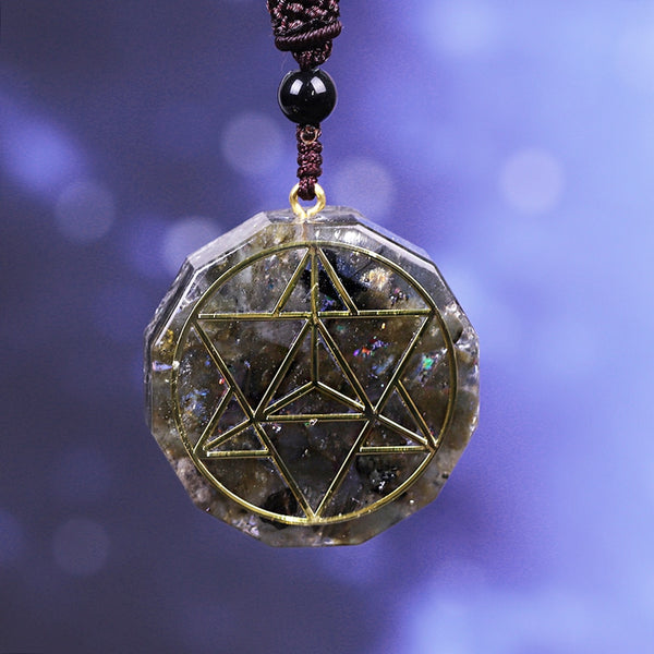 Pendant Orgon Aura Necklace Labradorite Necklace Amulet Necklace Energy Converter Energy Yoga Necklace Gift | Vimost Shop.