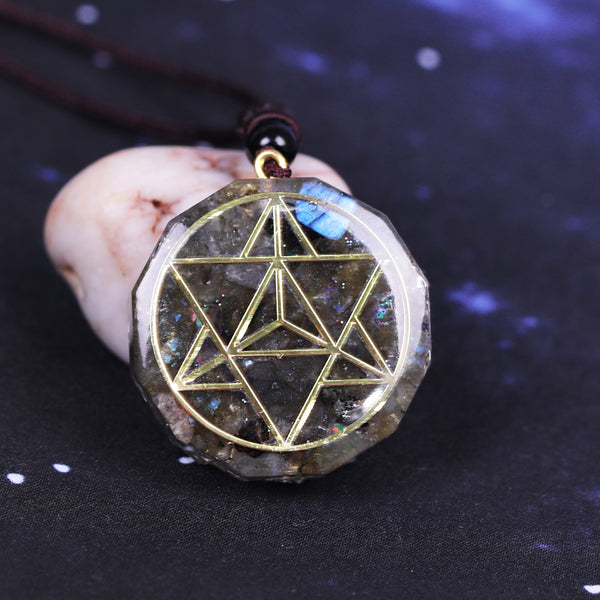 Pendant Orgon Aura Necklace Labradorite Necklace Amulet Necklace Energy Converter Energy Yoga Necklace Gift | Vimost Shop.