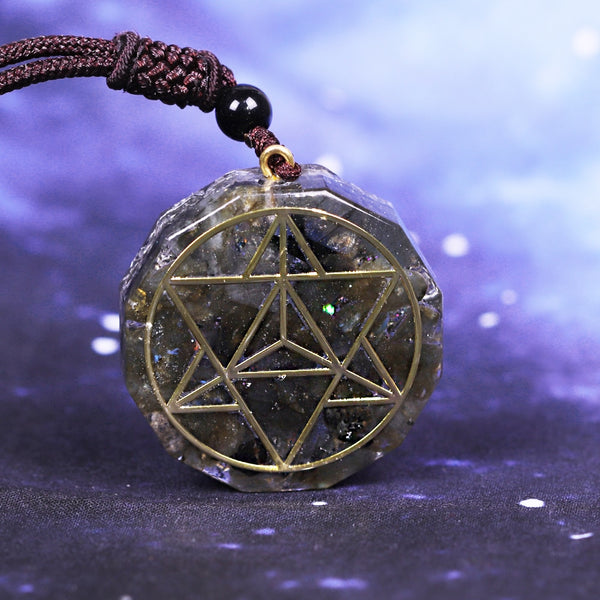 Pendant Orgon Aura Necklace Labradorite Necklace Amulet Necklace Energy Converter Energy Yoga Necklace Gift | Vimost Shop.