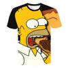 Men T-Shirt Funny Homer Simpson And his Son 3D Printed Shorts Sleeve T-shirt Fashion Casual Tops & Tees Brand Unisex Clothing | Vimost Shop.