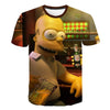 Men T-Shirt Funny Homer Simpson And his Son 3D Printed Shorts Sleeve T-shirt Fashion Casual Tops & Tees Brand Unisex Clothing | Vimost Shop.