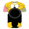 Men T-Shirt Funny Homer Simpson And his Son 3D Printed Shorts Sleeve T-shirt Fashion Casual Tops & Tees Brand Unisex Clothing | Vimost Shop.