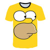 Men T-Shirt Funny Homer Simpson And his Son 3D Printed Shorts Sleeve T-shirt Fashion Casual Tops & Tees Brand Unisex Clothing | Vimost Shop.