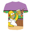 Men T-Shirt Funny Homer Simpson And his Son 3D Printed Shorts Sleeve T-shirt Fashion Casual Tops & Tees Brand Unisex Clothing | Vimost Shop.