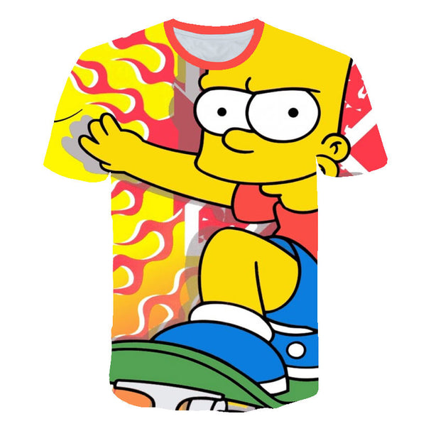 Men T-Shirt Funny Homer Simpson And his Son 3D Printed Shorts Sleeve T-shirt Fashion Casual Tops & Tees Brand Unisex Clothing | Vimost Shop.