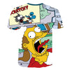 Men T-Shirt Funny Homer Simpson And his Son 3D Printed Shorts Sleeve T-shirt Fashion Casual Tops & Tees Brand Unisex Clothing | Vimost Shop.