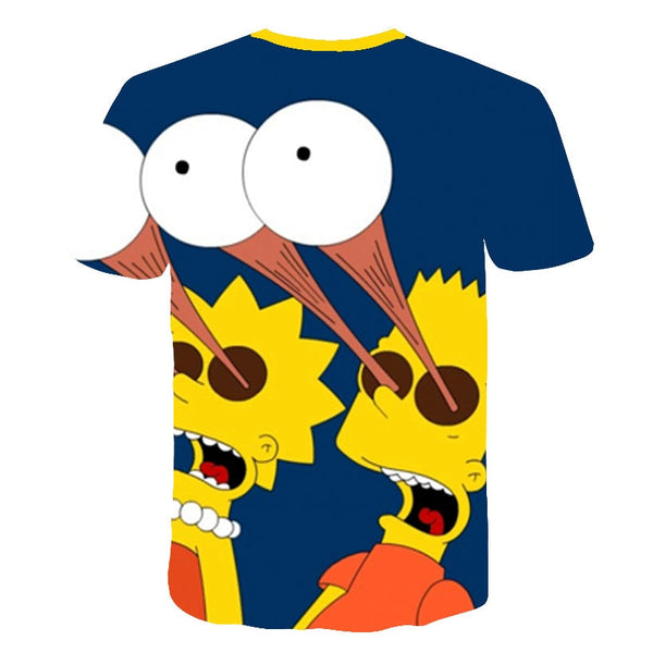 Men T-Shirt Funny Homer Simpson And his Son 3D Printed Shorts Sleeve T-shirt Fashion Casual Tops & Tees Brand Unisex Clothing | Vimost Shop.