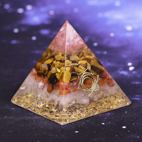 Elite Orgone Pyramid Tiger Eye Crystal For Orgone Energy Generator Chakra Healing/Emf Protection And Meditation Yoga- Made For U | Vimost Shop.