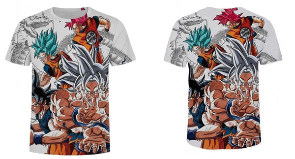 Goku Dragon Ball Z 3d T Shirt Summer Fashionable Short Sleeve Hip Hop Tee Tops Men Anime DBZ Harajuku T-Shirts | Vimost Shop.