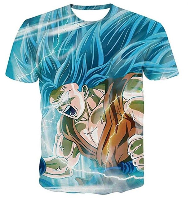 Goku Dragon Ball Z 3d T Shirt Summer Fashionable Short Sleeve Hip Hop Tee Tops Men Anime DBZ Harajuku T-Shirts | Vimost Shop.
