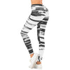 Fashion Women Sexy Legging Black and white streak Printing Fitness leggins Slim legins Soft and stretchy Leggings Woman Pants | Vimost Shop.