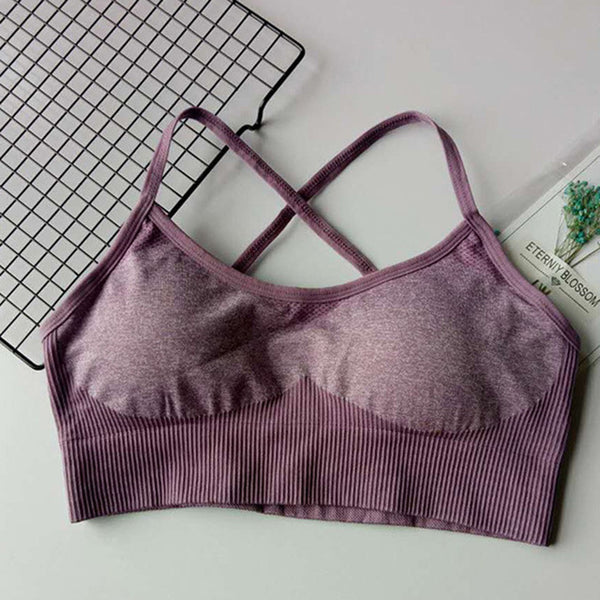 Woman Gym Leggings Padded Push Up Strappy Sports Bra Sexy Sports Suits | Vimost Shop.