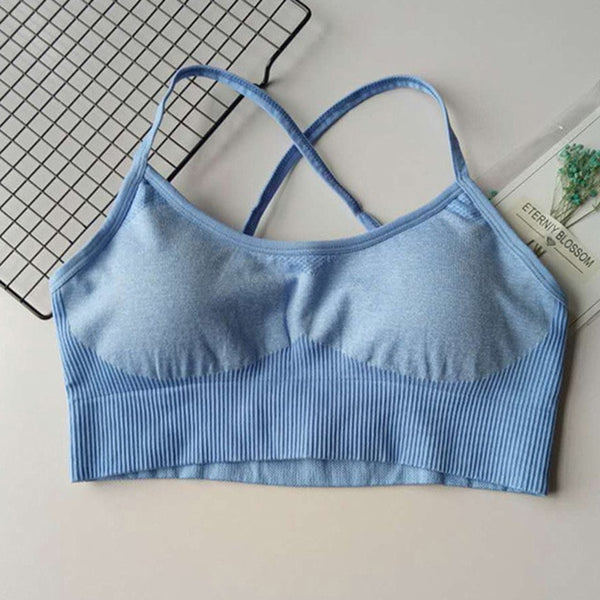 Woman Gym Leggings Padded Push Up Strappy Sports Bra Sexy Sports Suits | Vimost Shop.