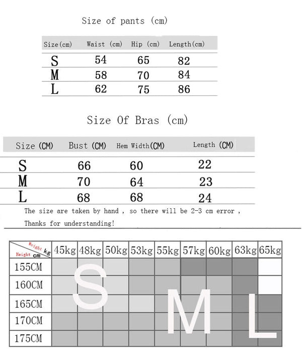 Woman Gym Leggings Padded Push Up Strappy Sports Bra Sexy Sports Suits | Vimost Shop.