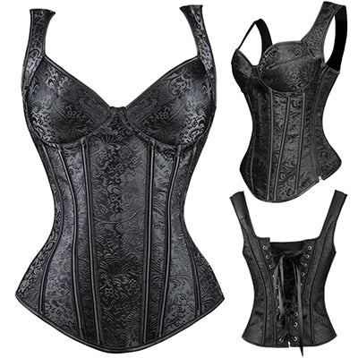 Miss Moly Steampunk Corset Gothic Bustier Boned Overbust Dress Underbust burlesque Top Plus Size 6Xl Tummy Slimming Clothes | Vimost Shop.