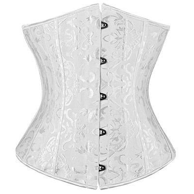 X Women Sexy Waist Cincher Corsets 28 Steel Boned Bustiers Corset Underbust Satin Body Shaper Lingerie Waist Cincher Corselet | Vimost Shop.