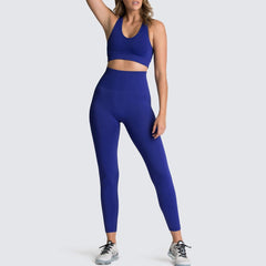 Seamless Gym Set Nylon Woman Sportswear 2 Piece Exercise Leggings Padded Sports Bras Women Fitness Wear Yoga Sets Sports Suits | Vimost Shop.