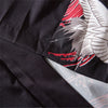 Japan Style Crane Printed Black Thin Kimono Men Japanese Streetwear Vintage Cardigan Jackets Casual Outerwear | Vimost Shop.