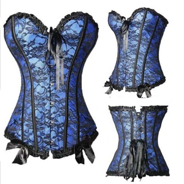 Sexy Corsets And Bustiers Lace Up Boned Overbust Costume Steampunk Waist Corset Dress Body Trainer Shapewear Top Plus Size | Vimost Shop.
