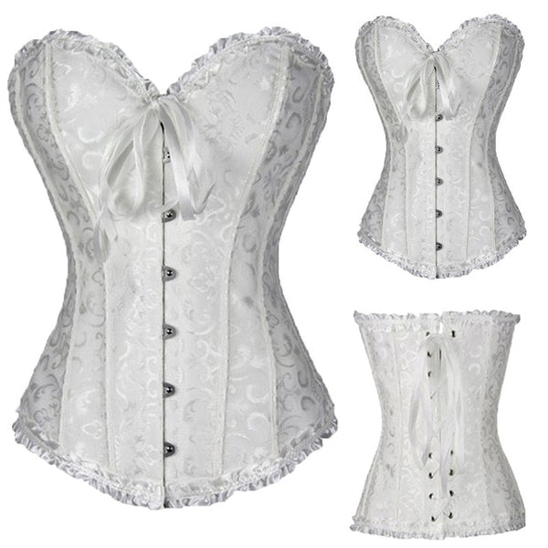 Sexy Corsets And Bustiers Lace Up Boned Overbust Costume Steampunk Waist Corset Dress Body Trainer Shapewear Top Plus Size | Vimost Shop.