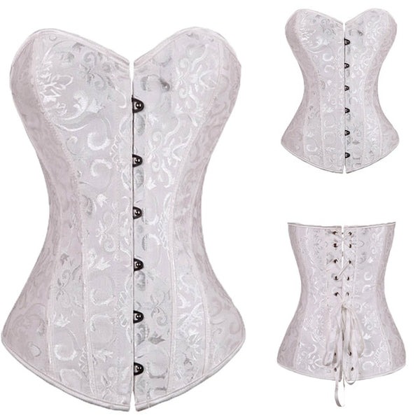 Sexy Corsets And Bustiers Lace Up Boned Overbust Costume Steampunk Waist Corset Dress Body Trainer Shapewear Top Plus Size | Vimost Shop.