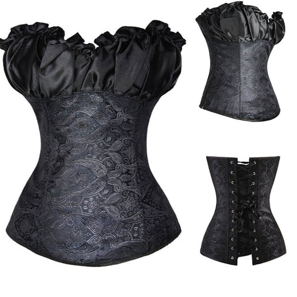 Sexy Corsets And Bustiers Lace Up Boned Overbust Costume Steampunk Waist Corset Dress Body Trainer Shapewear Top Plus Size | Vimost Shop.