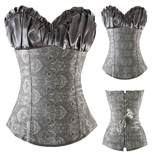 Sexy Corsets And Bustiers Lace Up Boned Overbust Costume Steampunk Waist Corset Dress Body Trainer Shapewear Top Plus Size | Vimost Shop.