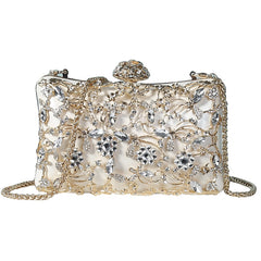Quality Diamond Rhinestone Evening Bags Pearls Beaded Wedding Clutch Women's Purse Handbags Wallets Evening Clutch Bag bolsa