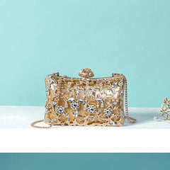 Quality Diamond Rhinestone Evening Bags Pearls Beaded Wedding Clutch Women's Purse Handbags Wallets Evening Clutch Bag bolsa
