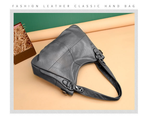 Fashion Genuine Leather Handbag Ladies Large Capacity Designer Big Tote Bags for Women Luxury Shoulder Bag Female Handbags | Vimost Shop.