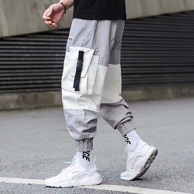 Hip Hop Joggers Men Black Harem Pants Multi-pocket Ribbons Man Sweatpants Streetwear Casual Mens Pants S-3XL | Vimost Shop.