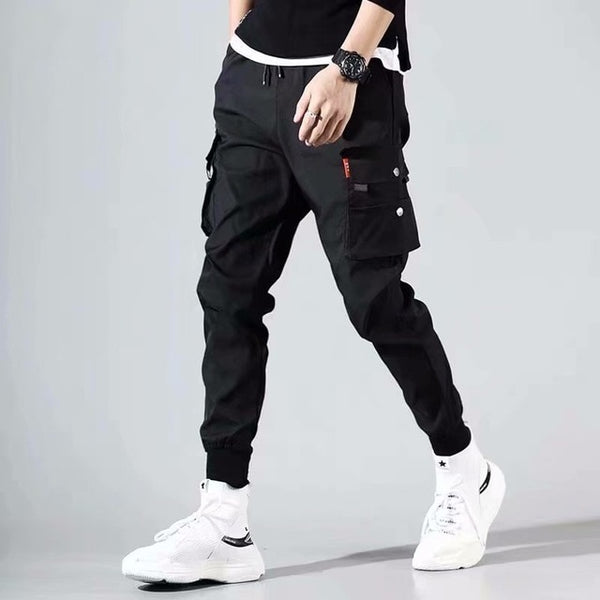 Hip Hop Joggers Men Black Harem Pants Multi-pocket Ribbons Man Sweatpants Streetwear Casual Mens Pants S-3XL | Vimost Shop.