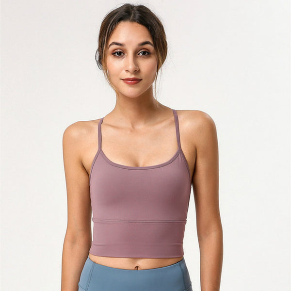 Soft Nylon Workout Fitness Bras Crop Tops Women | Vimost Shop.