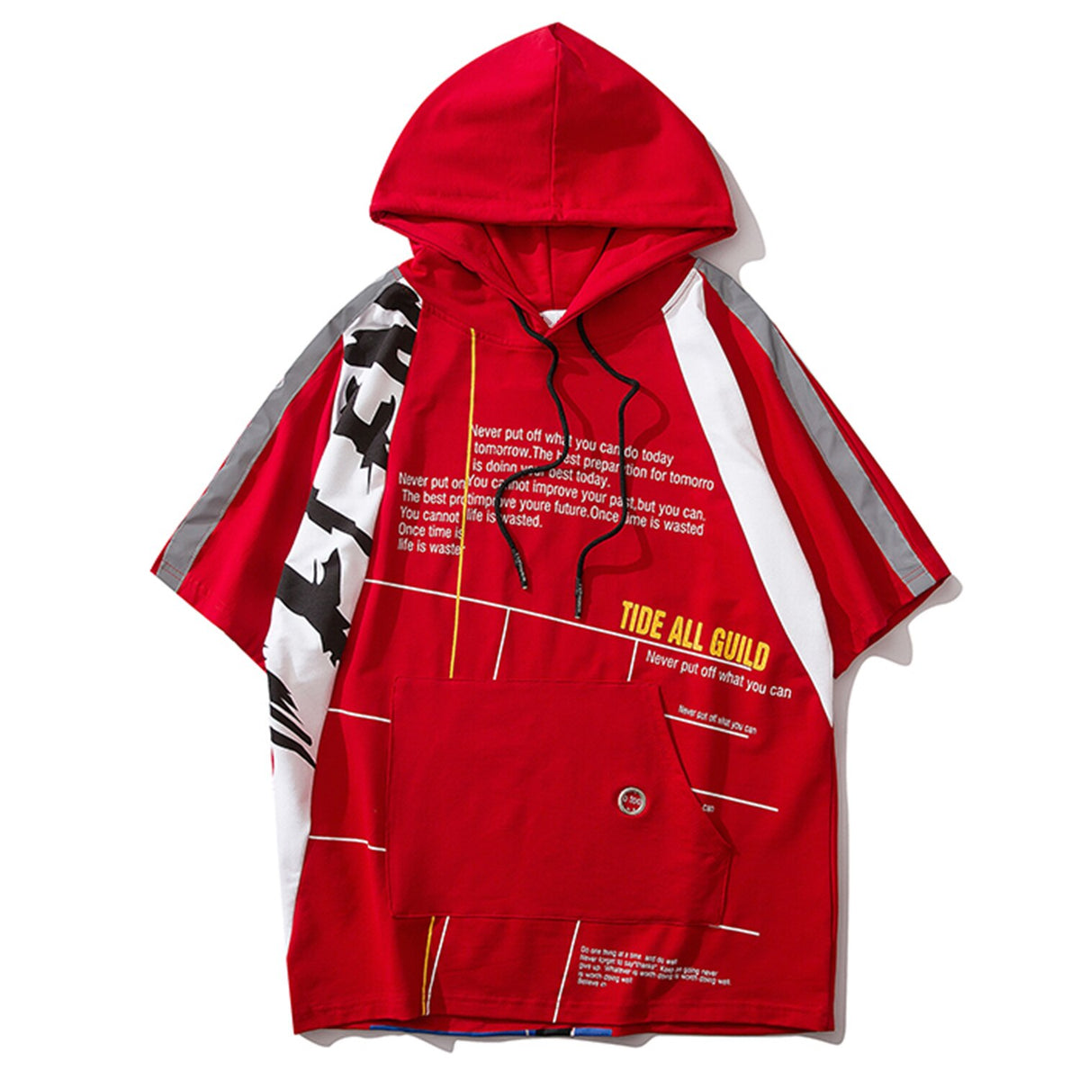 Hip Hop Cool Boy Letter Print Mens T Shirt Harajuku  Fashion Streetwear Hooded Tops Tees Cotton Short Sleeve | Vimost Shop.