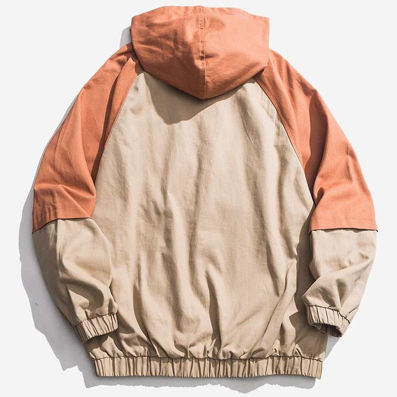 Men Patchwork  Pullover Sweatshirt Street Harajuku Hip Hop Streetwear Spring Hoodie | Vimost Shop.