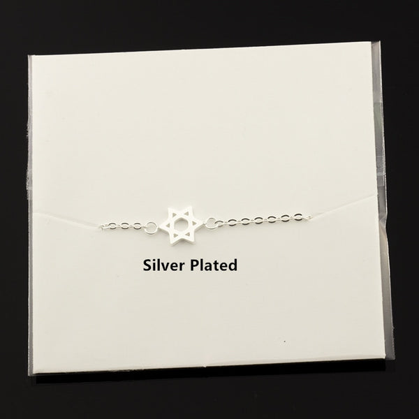 Stainless Steel Chain Pulseras Vintage Mujer Jerusalem Magen Star Of David Charm Bracelet Femme Jewish Jewelry | Vimost Shop.